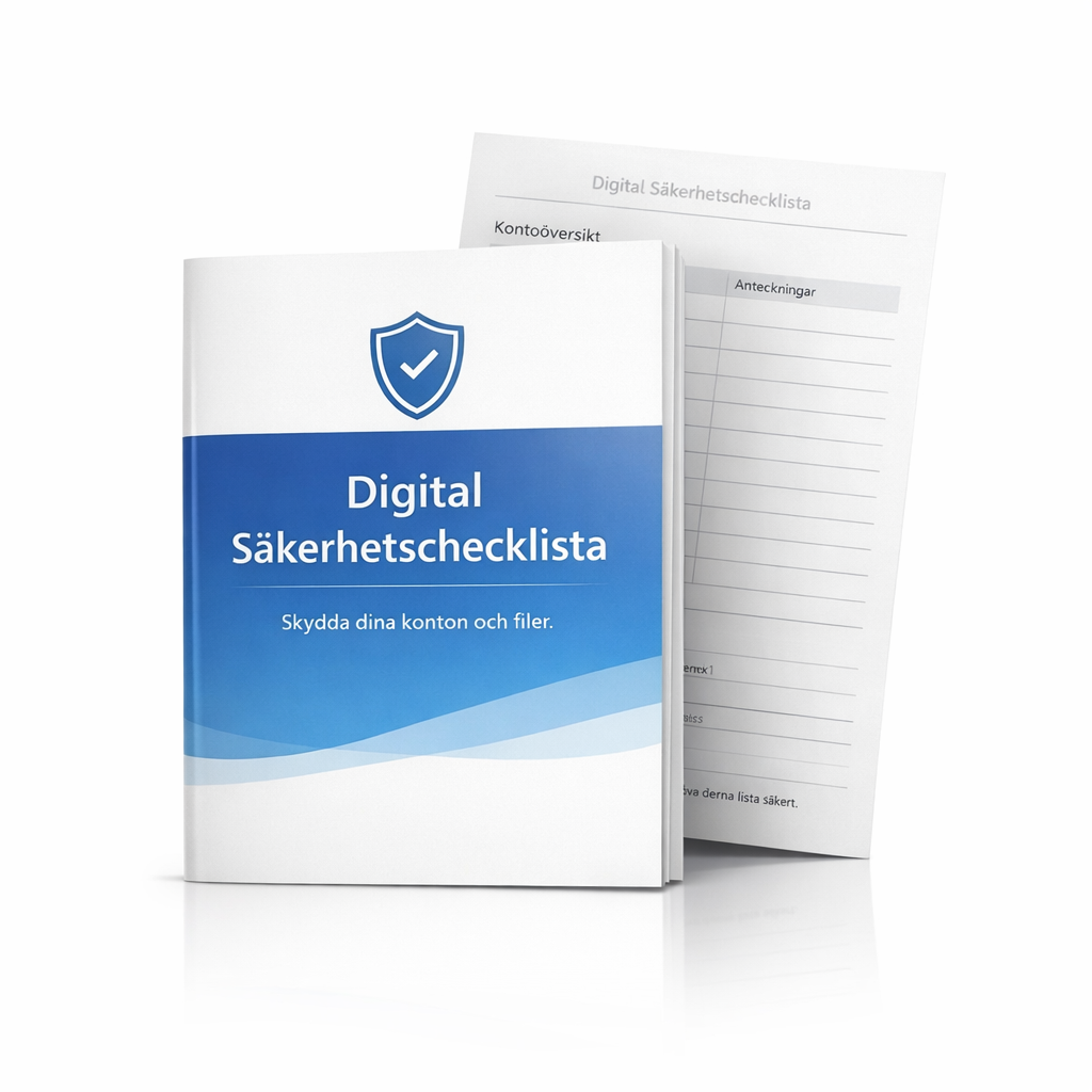 Digital Säkerhetschecklista – Skapa Struktur & Skydd Online