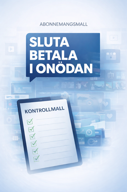 Abonnemang – Kontrollmall